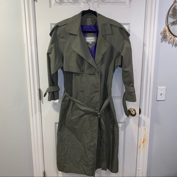 Vintage J. Gallery Trench Coat - Picture 1 of 12